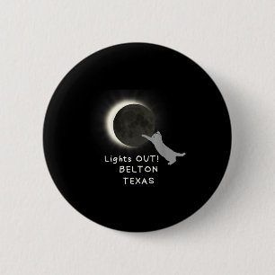 Shirt Total Solar Eclipse Cat Belton 6 Cm Round Badge