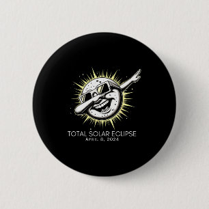 Shirt Total Solar Eclipse Dabbing Moon 6 Cm Round Badge