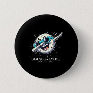 Shirt Total Solar Eclipse Dabbing Moon 6 Cm Round Badge