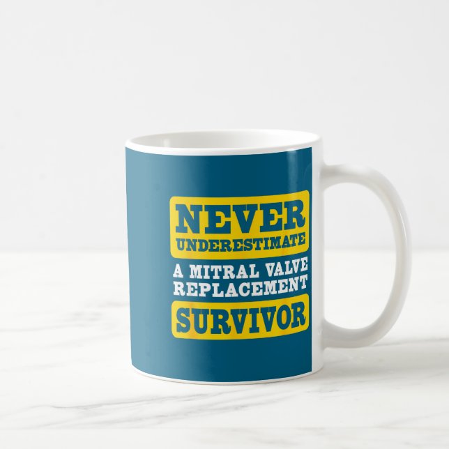 Shirt Underestimate Mitral Valve Replacement Survi Coffee Mug (Right)