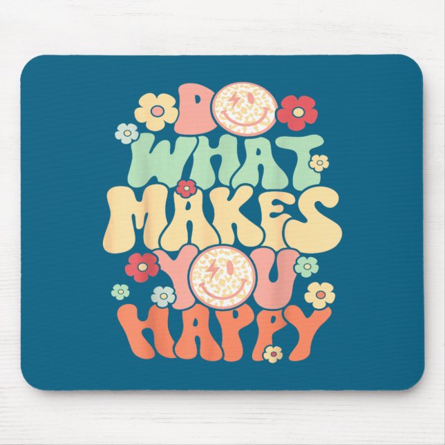 Shirt What Happy Mouse Mat (Front)