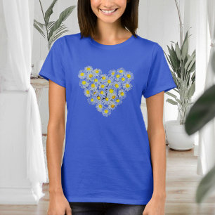 Shirt with daisies, field flower shirt, boho shirt
