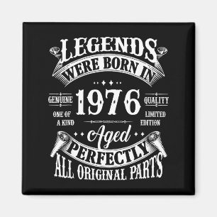 Shirt Years 50th Birthday Vintage Born 1976 Magnet