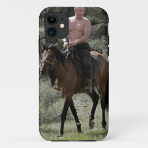 Shirtless Putin Rides a Horse iPhone 11 Case