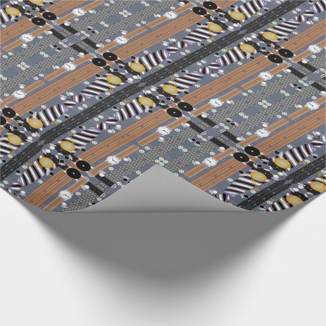 Shirts Belts Ties Fashion Wrapping Paper (Corner)