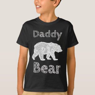Shirts For Men Funny Daddy Bear T Shirt Fathers Da