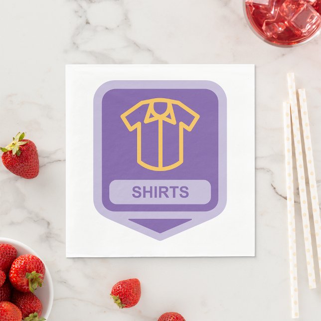 Shirts Icon Paper Napkins (Creator Uploaded)