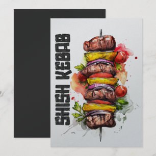 Shish Kebab Arabic Food شيش كباب اكل عربي Invitation