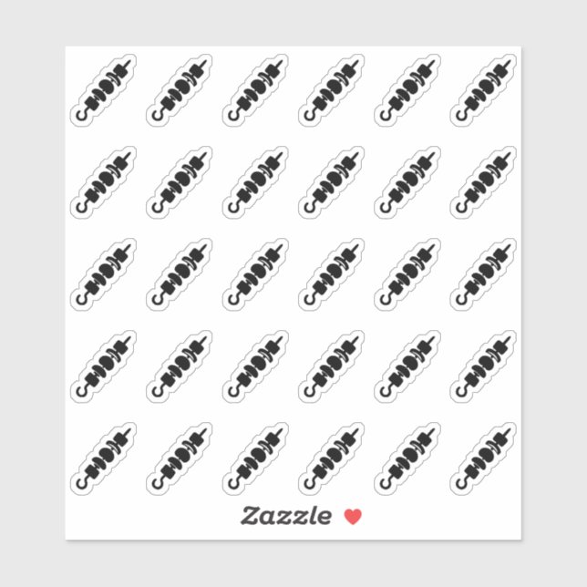Shish Kebab Wedding Place Card Meal Menu Choice (Sheet)