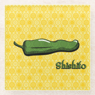 Shishito Chilli Pepper Glass Coaster