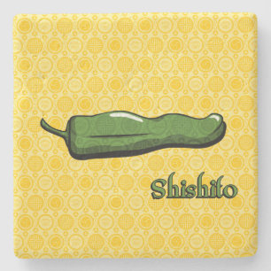 Shishito Chilli Pepper Stone Coaster