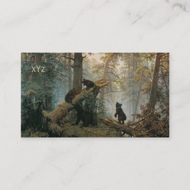 Shiskin’s Forest custom business cards (Front)