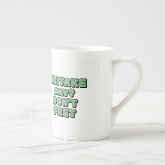 Shitake day? don't fret bone china mug