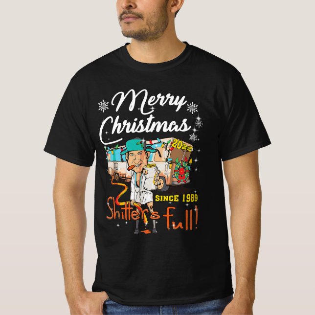 Shitters Full Funny Camper RV Camping T-Shirt (Front)