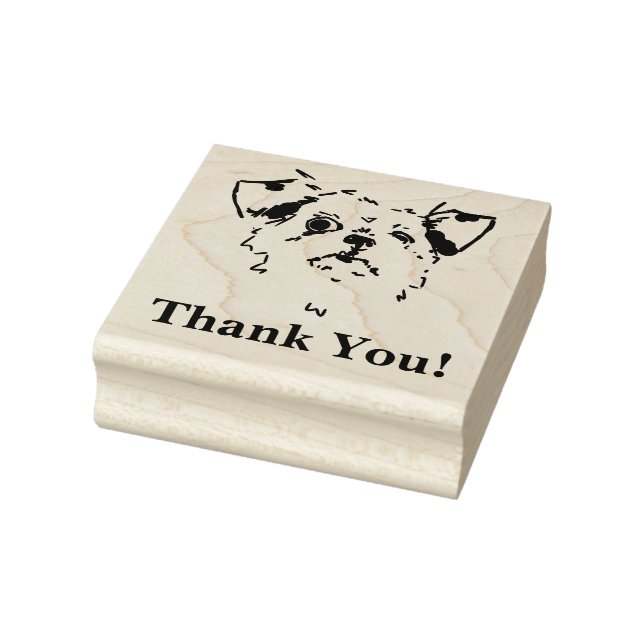 Shitzu thanks! rubber stamp (Stamp)