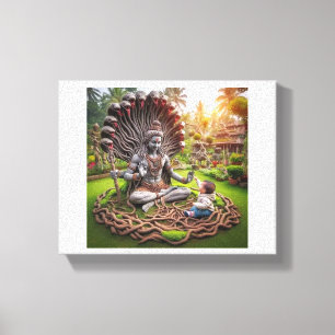 Shiv art canvas print