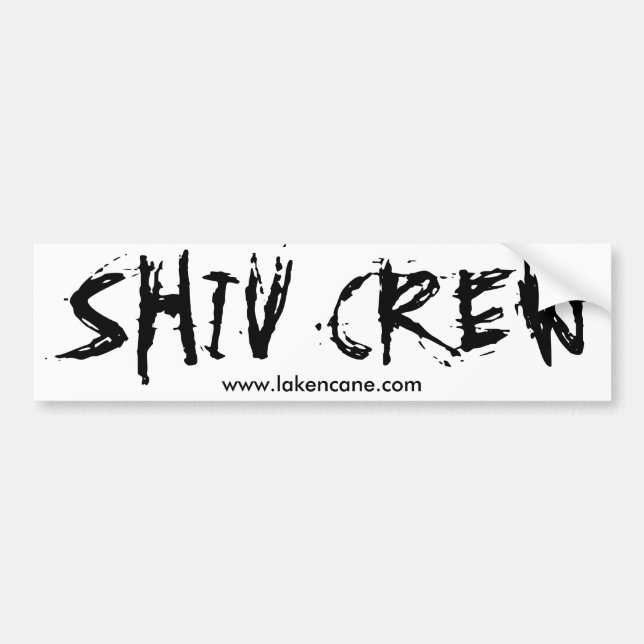 Shiv Crew Bumper sticker (Front)