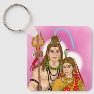 Shiv Parvati Keychain