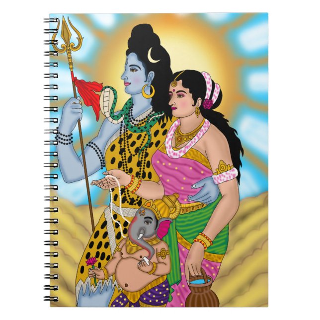 Shiv Parvati Stationery Notebook (Front)
