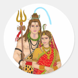 Shiv Parvati Sticker