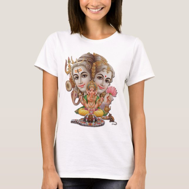 Shiva and family T-Shirt (Front)