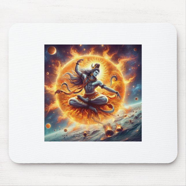 Shiva and the Sun Mouse Mat (Front)