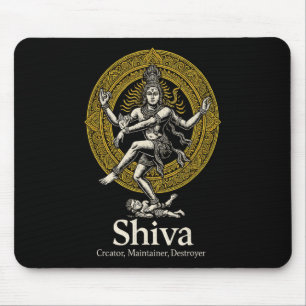 Shiva Creator Preserver Destroyer Nataraja Hindu V Mouse Mat