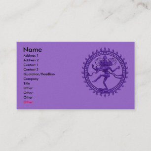 Shiva dance business card