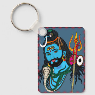 Shiva Face Keychain