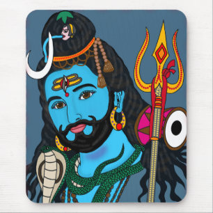 Shiva Face Stationery Mouse Mat