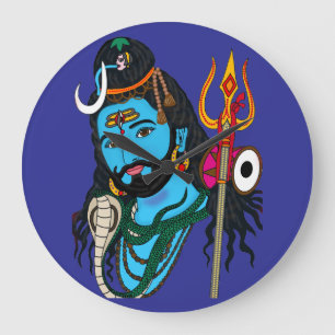 Shiva Face Wall Clock