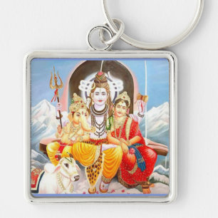 shiva family key ring