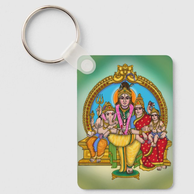 Shiva Family Keychain (Front)