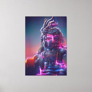Shiva God India Canvas Print