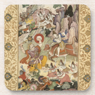 Shiva killing the Demon Andhaka, c.1585-90 Coaster