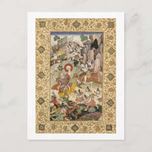 Shiva killing the Demon Andhaka, c.1585-90 Postcard