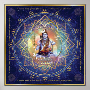 Shiva Mahamrityunjaya. Health, Peace, Prosperity Poster