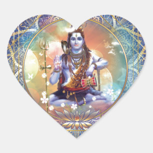 Shiva Mahamrityunjaya - Karma purifying Heart Sticker