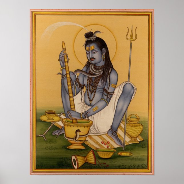 Shiva Making Bhang Poster (Front)