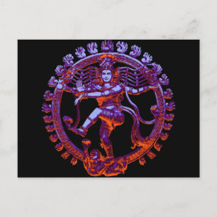 Shiva Nataraja dancing Postcard