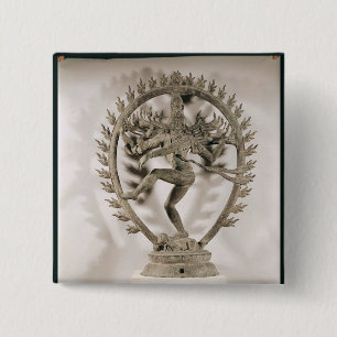 Shiva Nataraja, Dravidian 15 Cm Square Badge