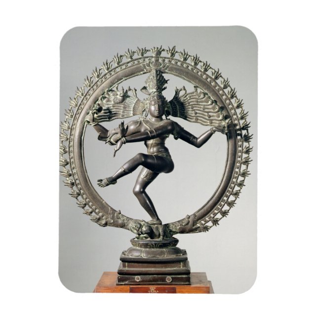 Shiva Nataraja, Tamil Nadu, Late Chola (bronze) Magnet (Vertical)