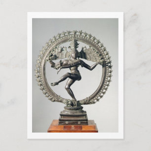 Shiva Nataraja, Tamil Nadu, Late Chola (bronze) Postcard
