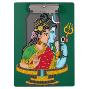 Shiva Parvati – Divine Love & Blessings Clipboard