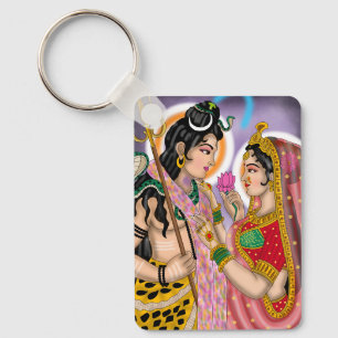 Shiva Parvati Keychain