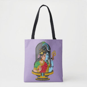 Shiva Parvati Tote Bag – Divine Couple of Harmony 
