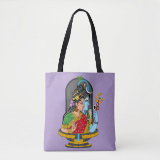 Shiva Parvati Tote Bag – Divine Couple of Harmony