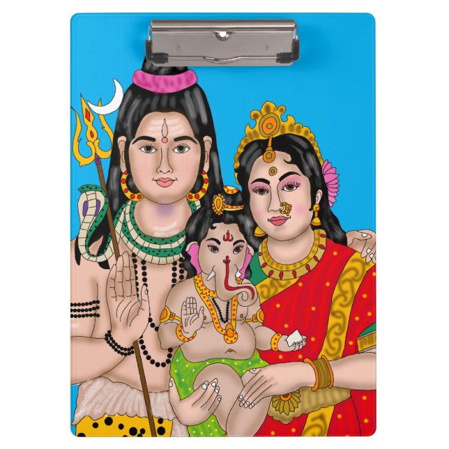 Shiva’s Family Stationary Clipboard (Front)