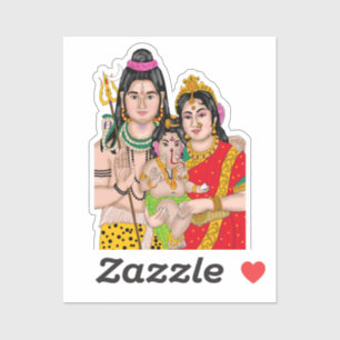 Shiva’s Family Sticker