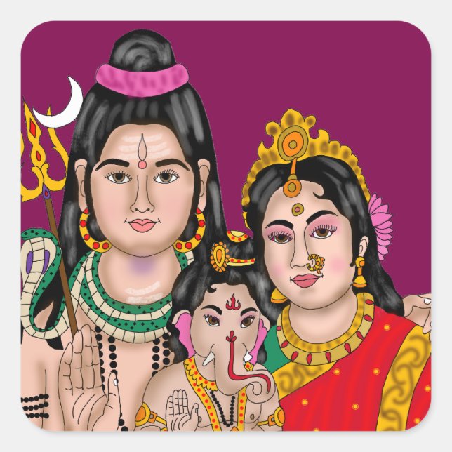 Shiva’s Family Sticker (Front)